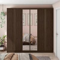 Guarda-Roupa Casal Bartira Monte Rei com Espelho, 6 Portas, 6 Gavetas - 238cm de largura - 1
