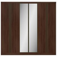 Guarda-Roupa Casal Bartira Monte Rei com Espelho, 6 Portas, 6 Gavetas - 238cm de largura - 2