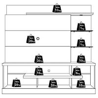 Estante Home Madetec Alan com 181,5 cm de Largura, Ideal para TV de Até 55” - 7