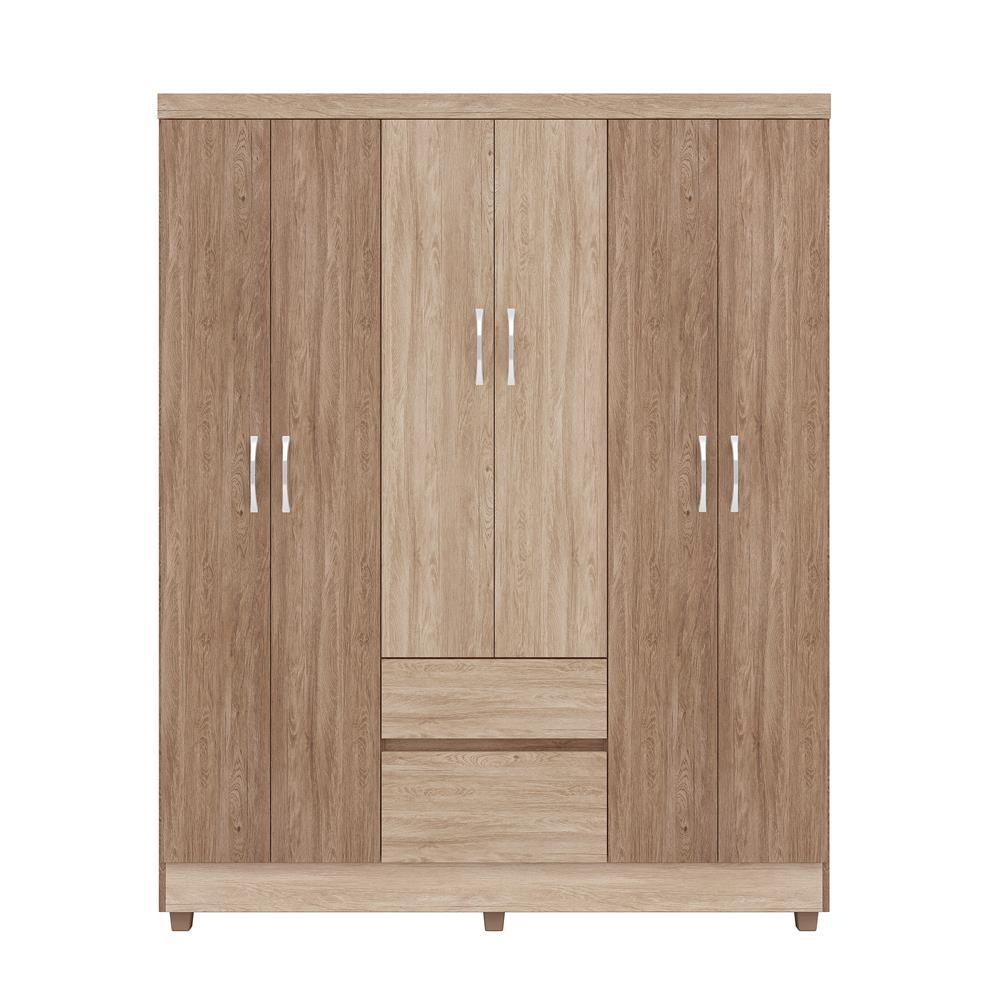 Guarda-Roupa Bartira Brusque II com 149 cm de Largura, 6 Portas e 2 Gavetas - 3