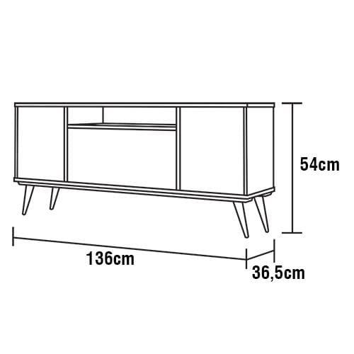Rack Madetec Lisboa 136cm Suporta TV de 55 Polegadas - 4