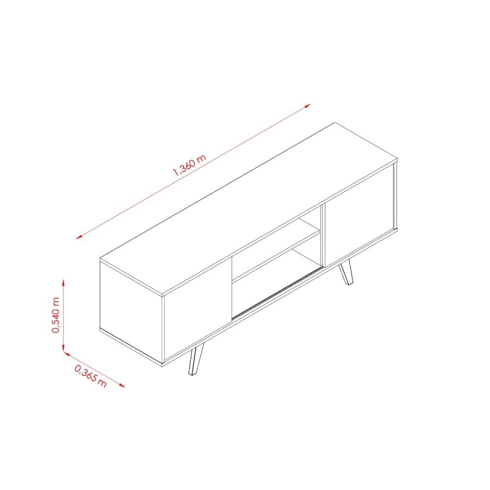 Rack Madetec Lisboa 136cm Suporta TV de 55 Polegadas - 10