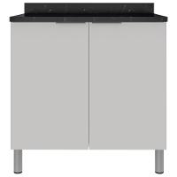 Balcão Duplo Bartira Rubi com 2 Portas e 1 Prateleira - 80,1cm de largura - 1