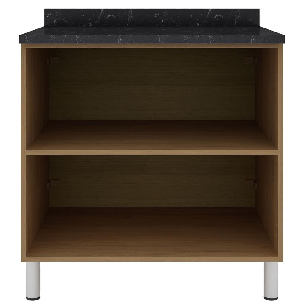 Balcão Duplo Bartira Rubi com 2 Portas e 1 Prateleira - 80,1cm de largura - 2