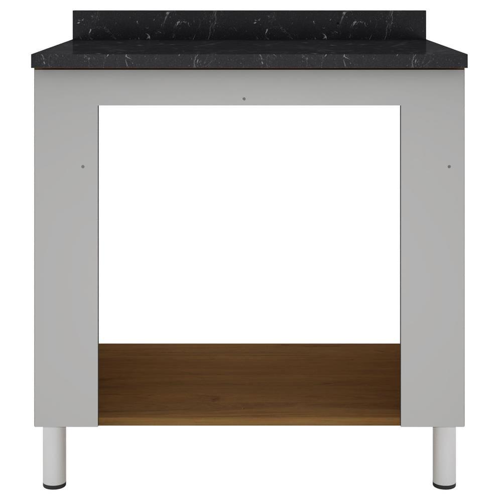 Balcão para Forno e Cooktop Bartira Rubi com 5 Bocas - 80,1cm de largura - 2