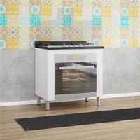 Balcão para Forno e Cooktop Bartira Rubi com 5 Bocas - 80,1cm de largura - 1