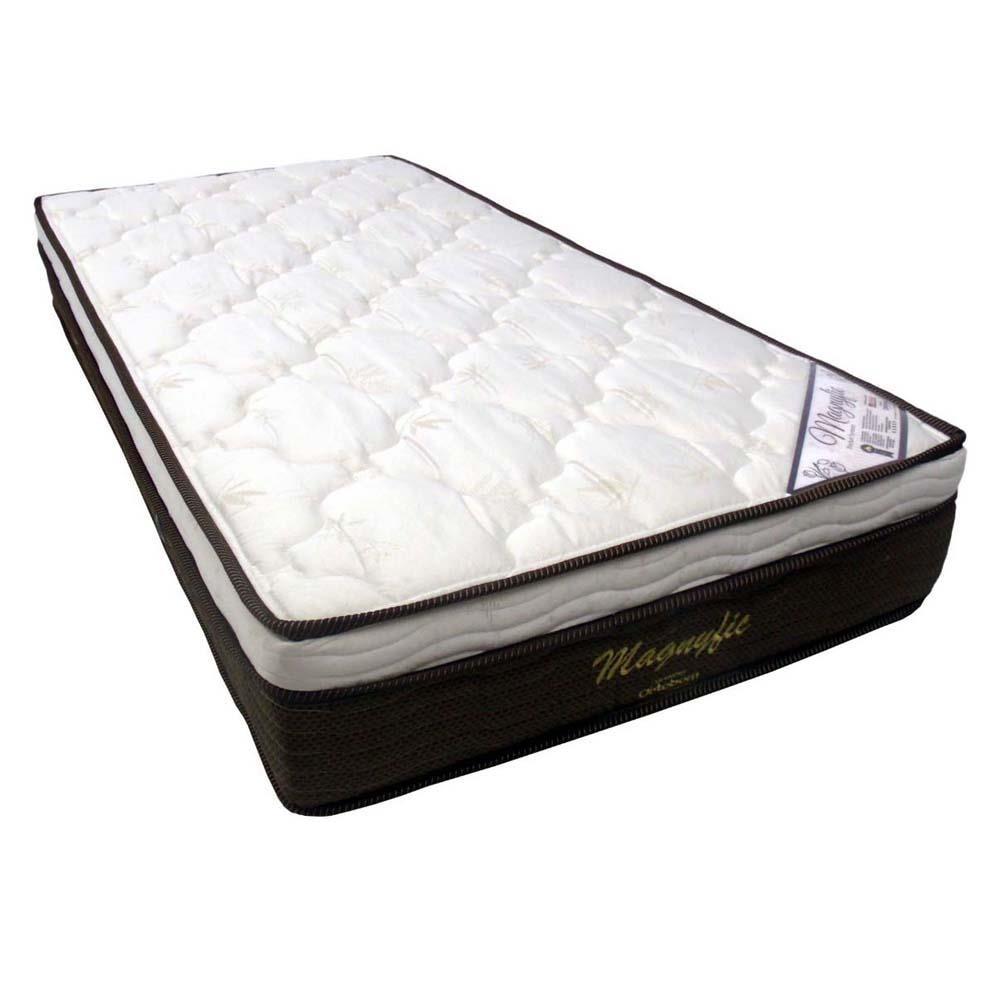 Colchão Solteiro Ortobom Magnyfic com Ortopillow e Molas Ensacadas 24 x 88 x 188 cm - Marrom/Bege - 1