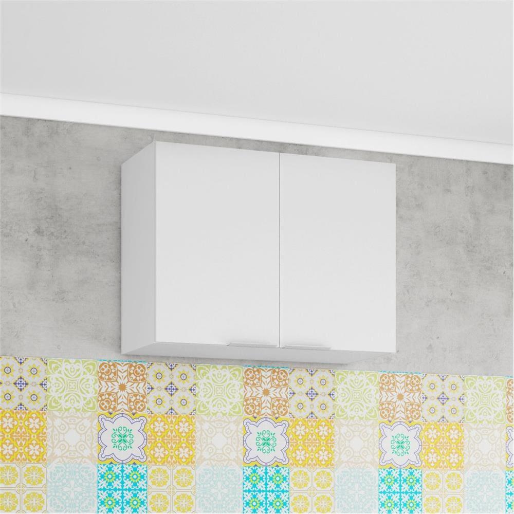 Armário Aéreo Bartira Rubi com 2 Portas e 1 Prateleira - 80cm de largura - 1