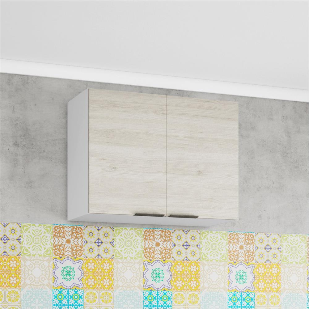 Armário Aéreo Bartira Rubi com 2 Portas e 1 Prateleira - 80cm de largura - 1