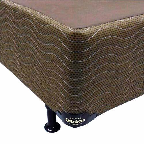 Base Box para Colchão Solteiro Ortobom Magnyfic A40 41 x 88 x 188 cm - Marrom - 2