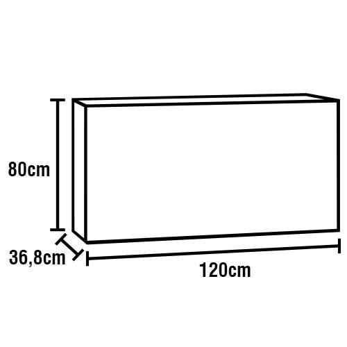 Armário Basculante Bartira Rubi com 2 Portas, 2 Prateleiras e Suporte para Utensílios - 4