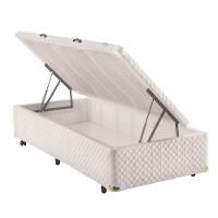 Base Box para Colchão Solteiro Itaflex Universal com Baú 40,5x88x188 cm – Branco - 2