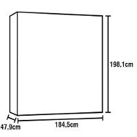 Guarda-Roupa Bartira Fortaleza II com Espelho, 2 Portas de Correr, 4 Gavetas - 184,5 cm de Largura - 6