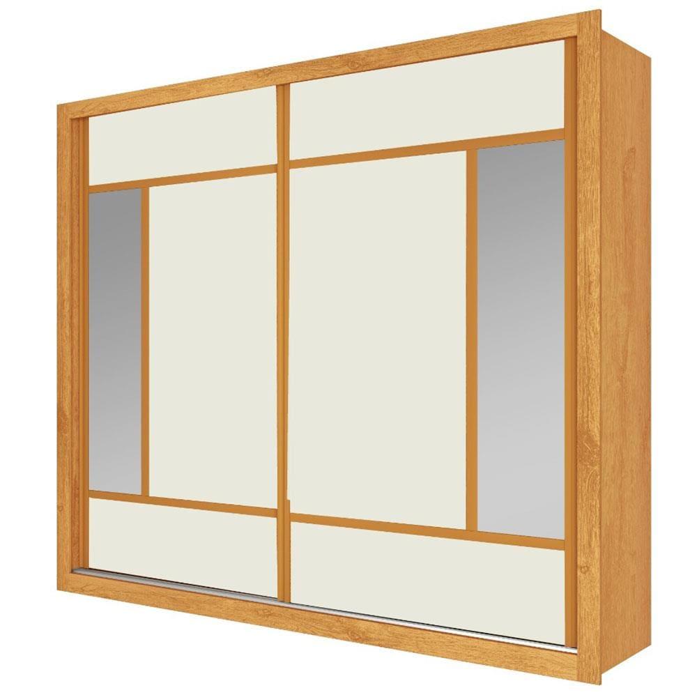 Guarda-Roupa Casal Europa Triunfo Flex com Espelho, 2 Portas de Correr e 6 Gavetas - 226cm de Largura - 3