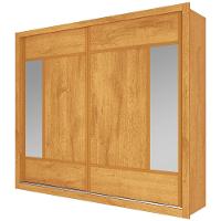 Guarda-Roupa Casal Europa Triunfo Flex com Espelho, 2 Portas de Correr e 6 Gavetas - 226cm de Largura