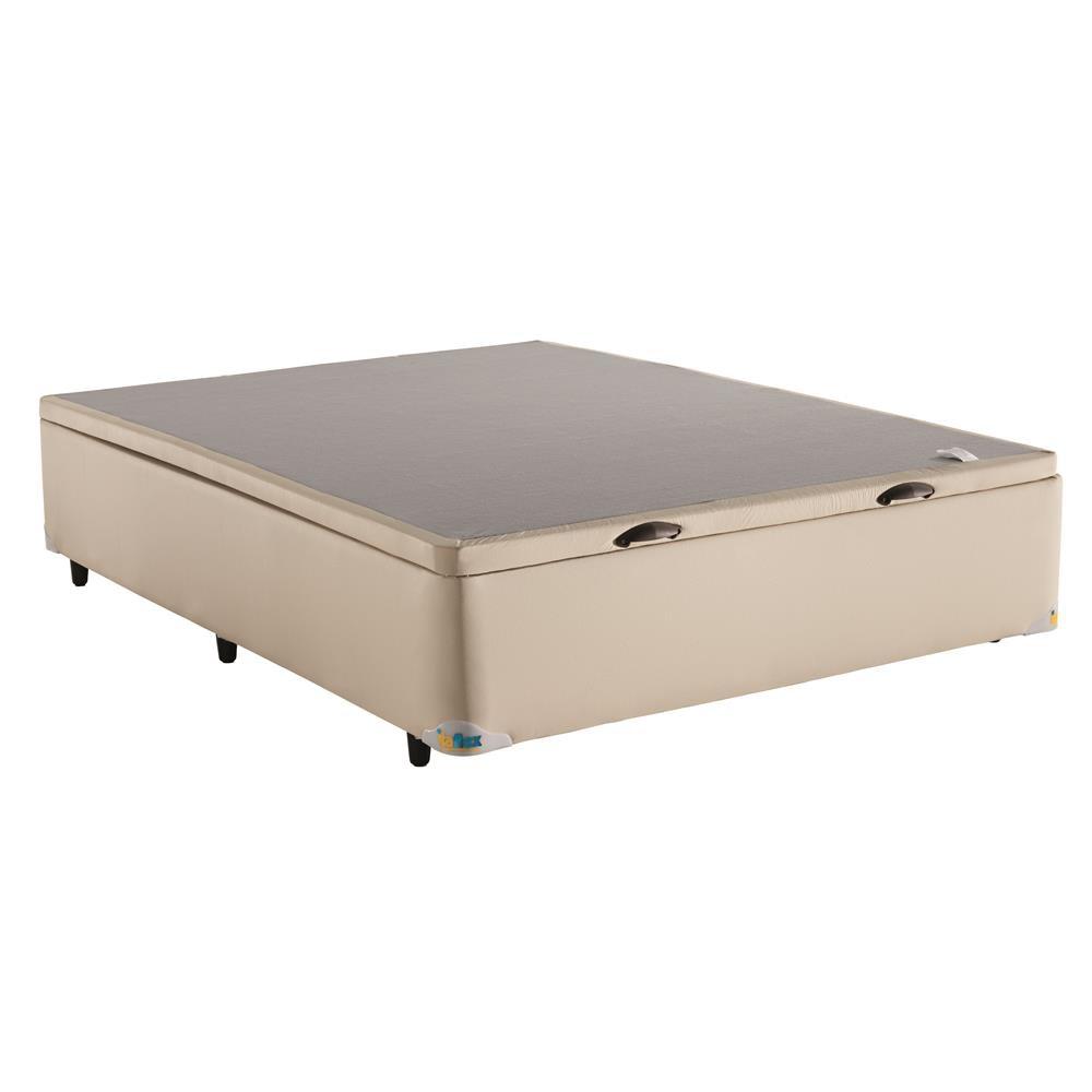 Base Box para Colchão de Casal Itaflex com Baú 40x138x188cm - Areia - 2