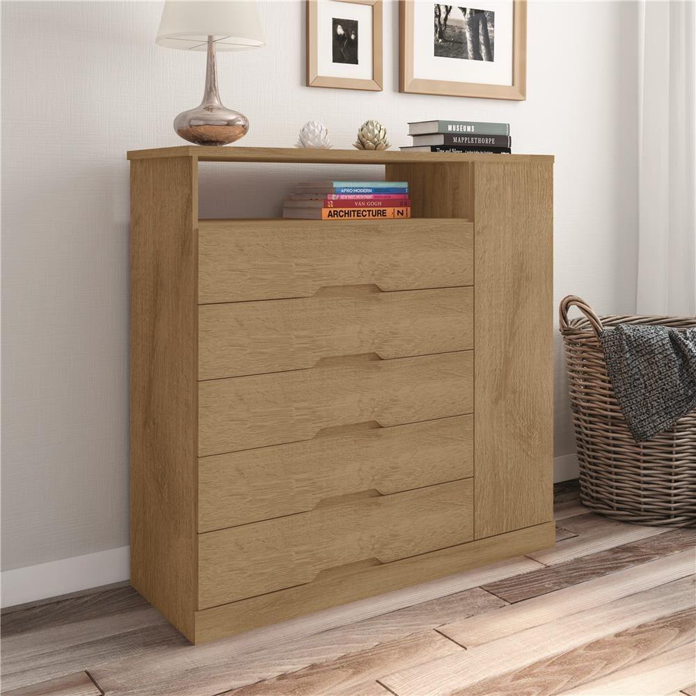 Cômoda Mademarcs Braga com 5 Gavetas e 1 Porta - 2