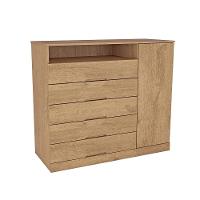 Cômoda Mademarcs Braga com 5 Gavetas e 1 Porta - 1