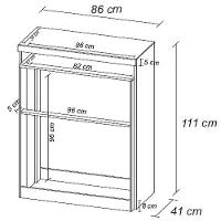 Cômoda Demóbile Triunfo com 5 Gavetas e 1 Nicho