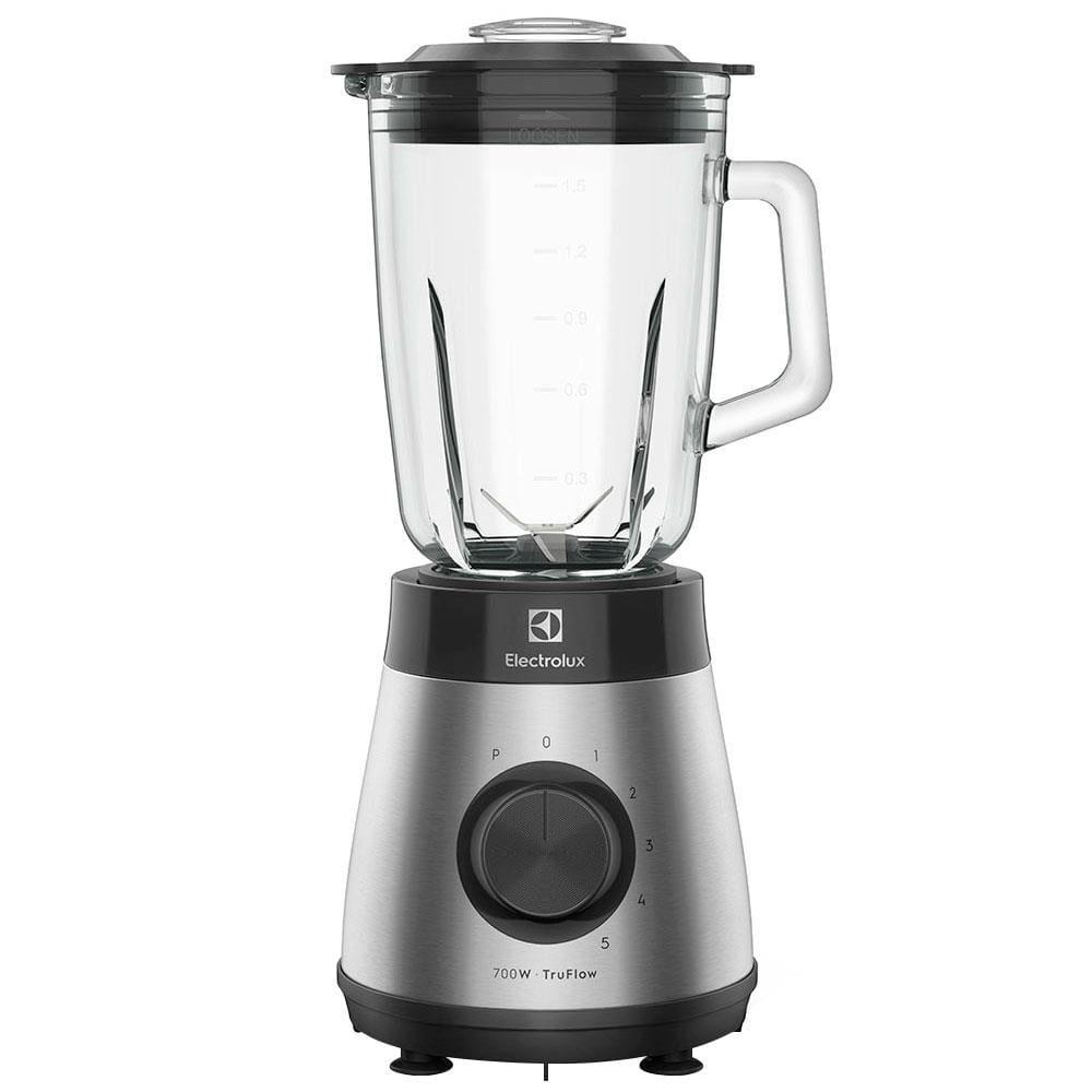 Liquidificador Electrolux EBS30 Aço Inox Escovado/Preto com Copo de Vidro 700W e 5 Velocidades - 1