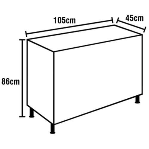 Gabinete Itatiaia Diamante com 2 Portas, 4 Gavetas e 1 Prateleira - 105cm de Largura - 3