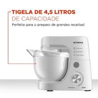 Batedeira Planetária Mondial BP-03W-2B com 12 Velocidades e 700W - Branca