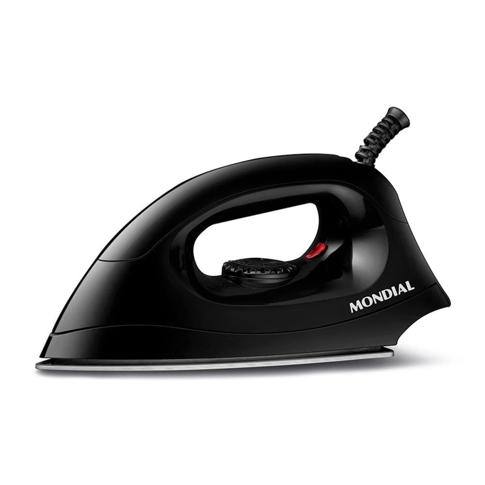 Ferro de Passar a Seco Mondial FSN-55-B Base em Alumínio Polido Preto - 1