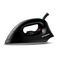 Ferro de Passar a Seco Mondial FSN-55-B Base em Alumínio Polido Preto - 1