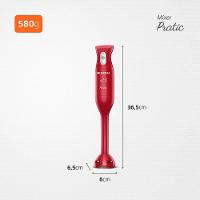 Mixer Mondial Pratic M-15-R 2 em 1 com Copo Medidor Vermelho – 200 W - 7