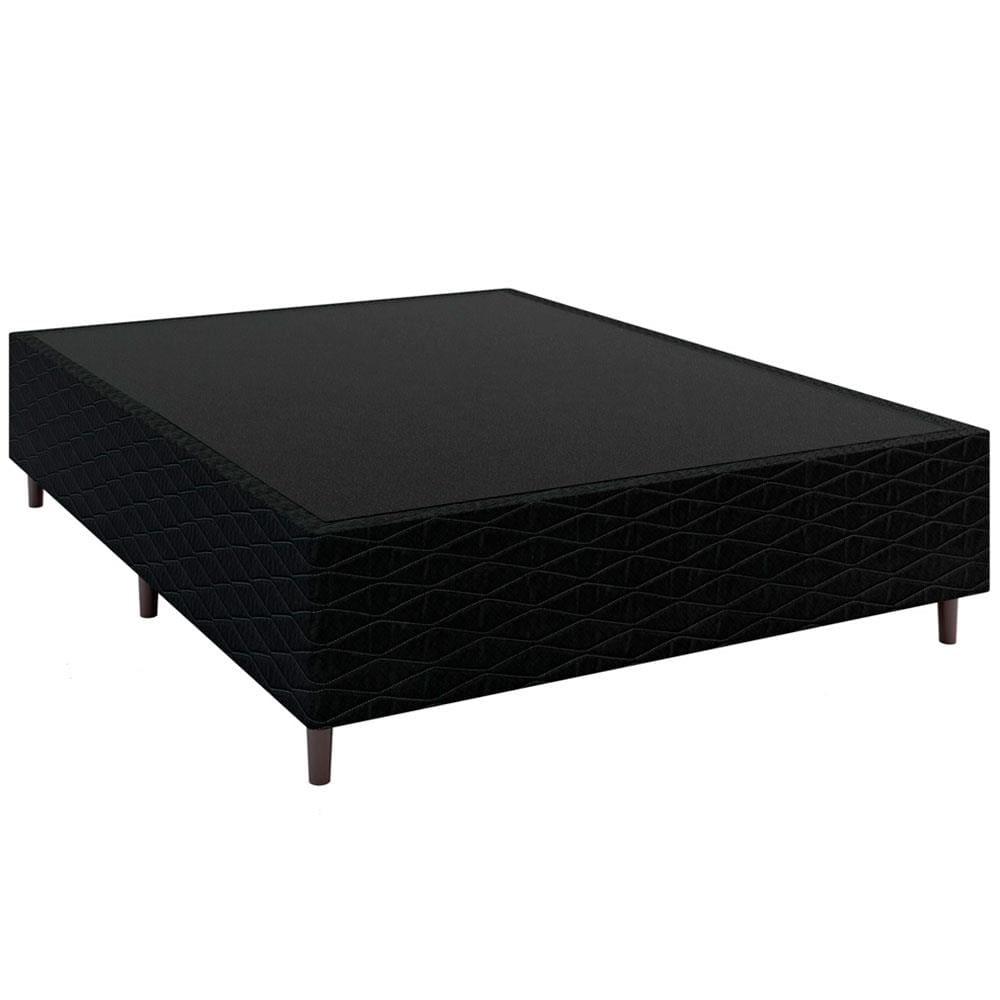 Base Box para Colchão de Casal Umaflex New Itália Black 38x138x188cm - Preto - 2