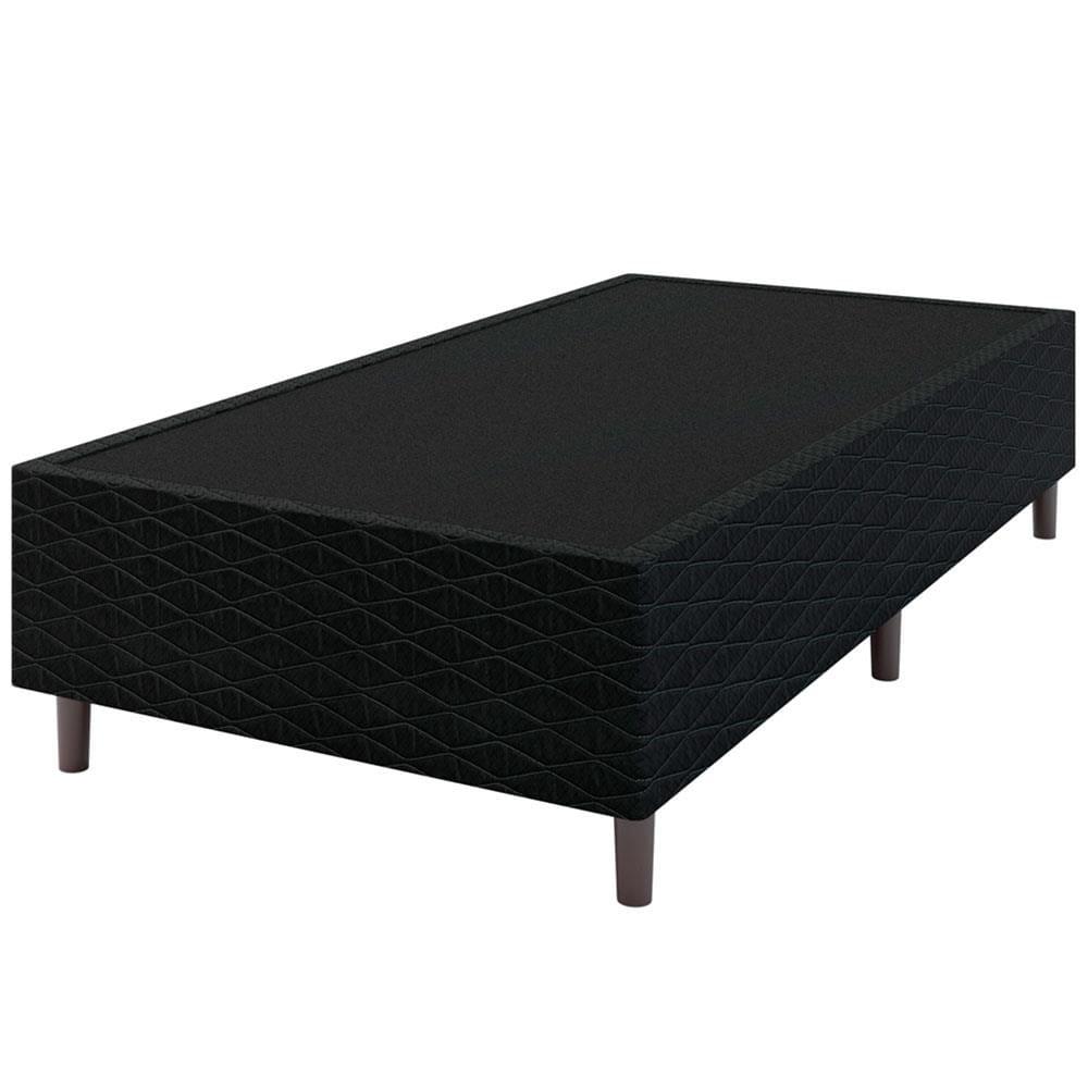 Base Box para Colchão de Solteiro Umaflex New Itália Black 38x88x188cm - Preto - 1