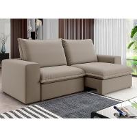 Sofá 5 Lugares Luizzi Greco Retrátil, Reclinável e Revestido em Tecido Veludo Slim 290cm Largura - 1