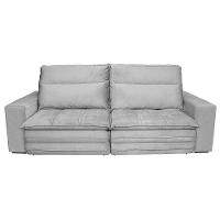 Sofá 5 Lugares Luizzi Colombo Retrátil, Reclinável e Revestido em Tecido Veludo Slim 250 cm Largura - 3