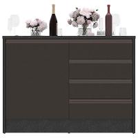 Bancada Bartira Gourmet com 1 Porta, 4 Gavetas e 1 Prateleira - 126cm de largura - 3