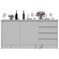 Bancada Bartira Gourmet com 2 Portas, 4 Gavetas e 1 Prateleira - 180,6cm de largura - 3