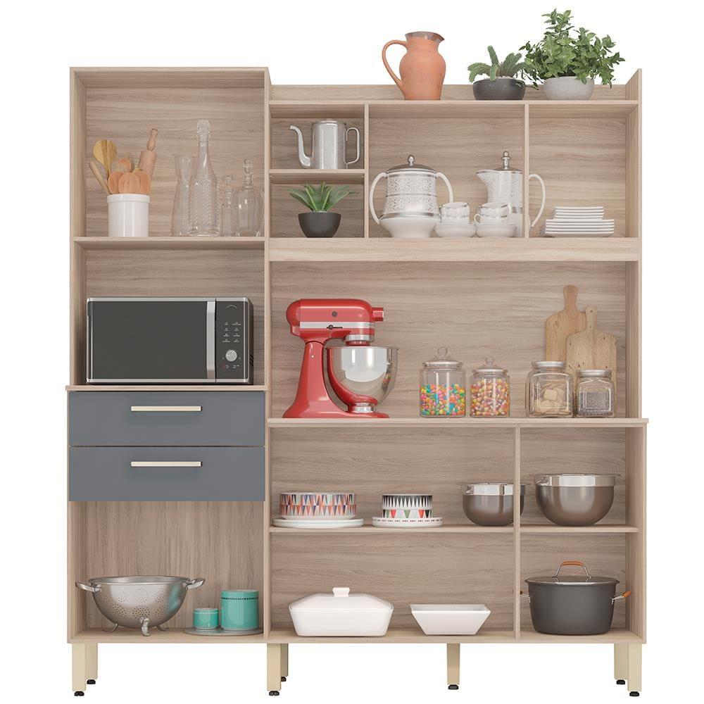 Cozinha Compacta Demóbile Savoy com 6 Portas, 2 Gavetas e 2 Prateleiras - 178cm de largura - 3
