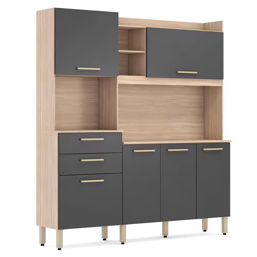 Cozinha Compacta Demóbile Savoy com 6 Portas, 2 Gavetas e 2 Prateleiras - 178cm de largura - 7