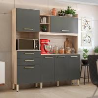 Cozinha Compacta Demóbile Savoy com 6 Portas, 2 Gavetas e 2 Prateleiras - 178cm de largura - 1