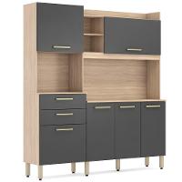 Cozinha Compacta Demóbile Savoy com 6 Portas, 2 Gavetas e 2 Prateleiras - 178cm de largura - 2