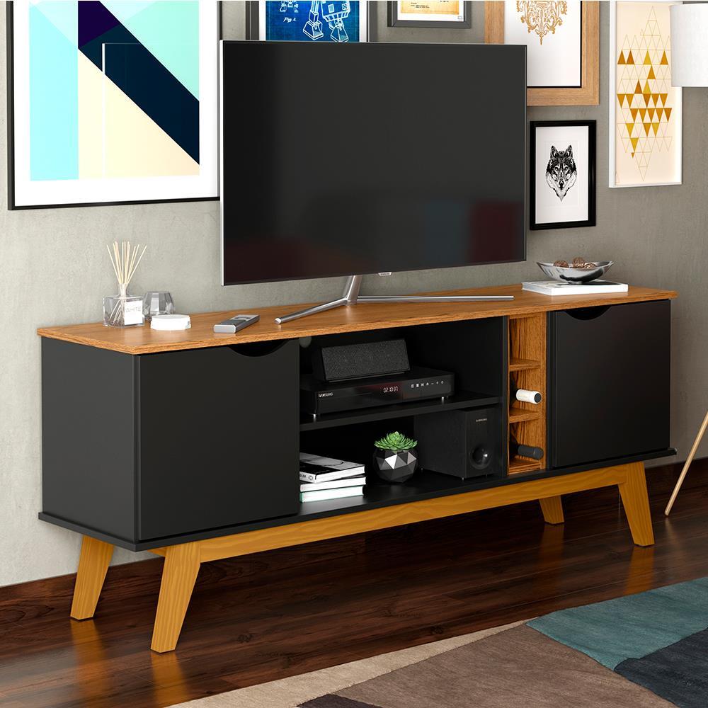 Rack Patrimar Marselha com 160 cm de Largura, Ideal para TV de até 50" - 1