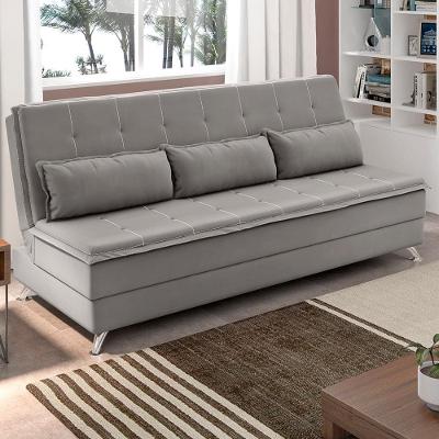Sofá-cama Besthouse Malu Suede Veludo com Pés de Alumínio 190cm de Largura