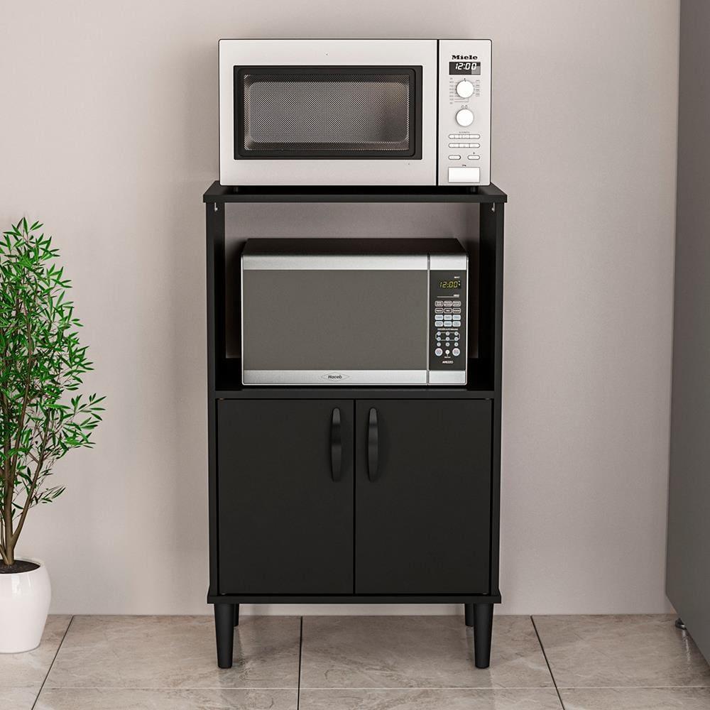 Armário para Micro-ondas Politorno Facility com 2 Portas e 1 Prateleira - 58cm de largura - 1