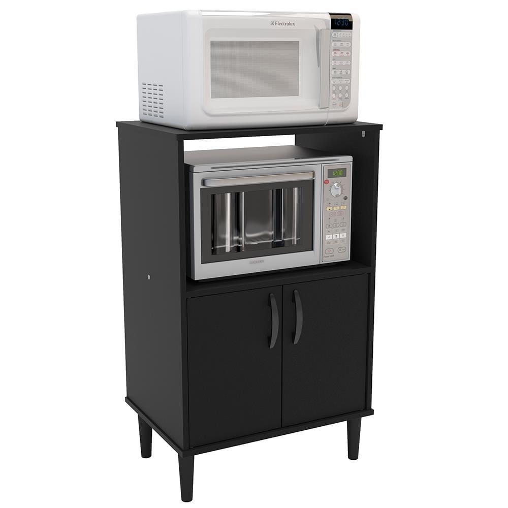 Armário para Micro-ondas Politorno Facility com 2 Portas e 1 Prateleira - 58cm de largura - 2