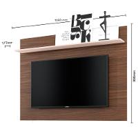 Painel Colibri Maia com 135 cm de Largura, Ideal para TV de até 55”