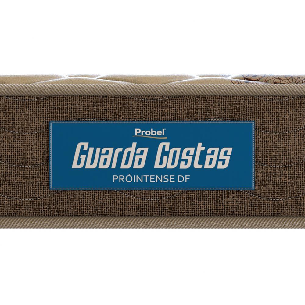 Colchão de Solteiro Probel Guarda Costas Próintense DF Espuma D33 22x78x188cm - Bege/Marrom - 4