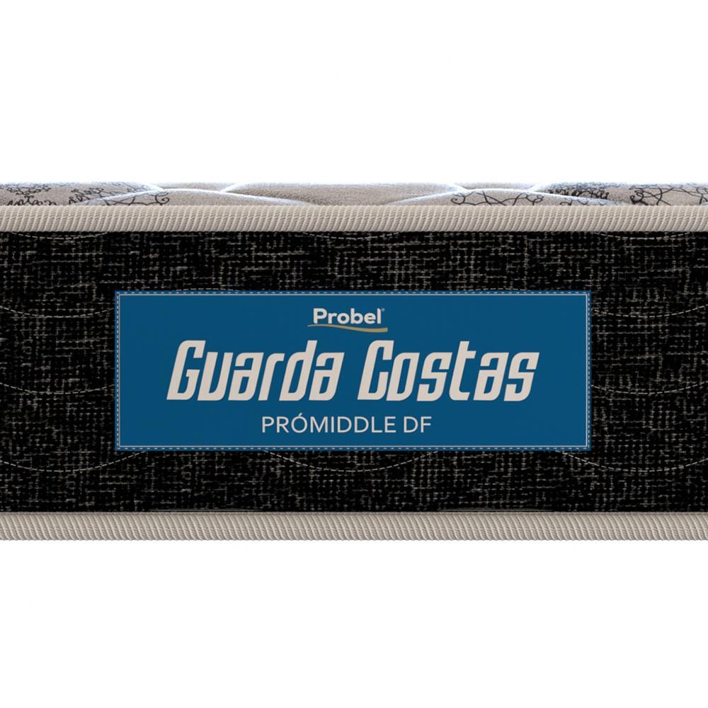 Colchão Solteirão Probel Guarda Costas Promiddle Espuma D28 22x100x200cm - Branco/Preto - 4