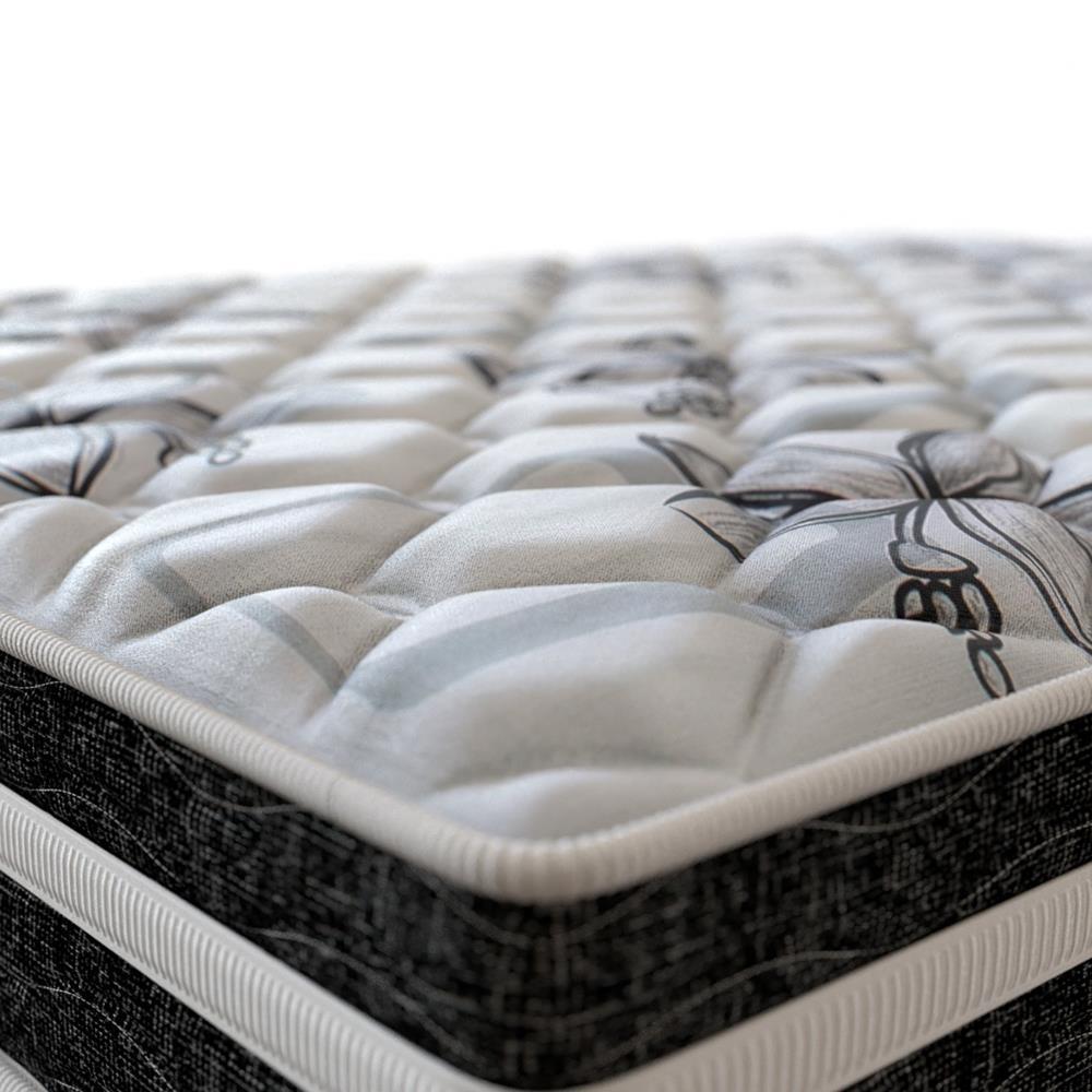 Colchão Queen Size Probel Guarda Costas Premium Hiper Firme Espuma D20, 28 e 40 22x158x198cm - Branco/Preto - 2