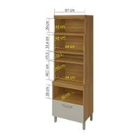 Paneleiro Nesher Princesa 2 Portas 1 Gaveta – 70cm - 12