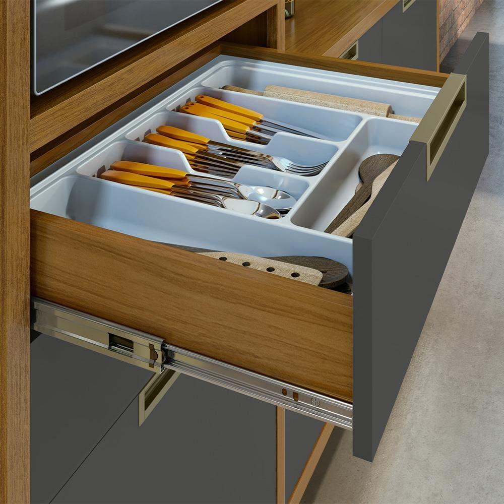 Cozinha Compacta em MDF Loft Nesher Imperatriz com 6 Portas, 2 Gavetas, 11 Prateleiras - 183cm de largura - 10