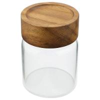 Porta Mantimento Dynasty em Vidro Borossilicato e Tampa em Madeira - 200ml - 1